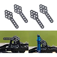 INJORA RC Amortiguador Soporte 4pcs RC Shock Mount para 1:10 RC Crawler Car Axial SCX10 90046 D90 D110 (Gris)